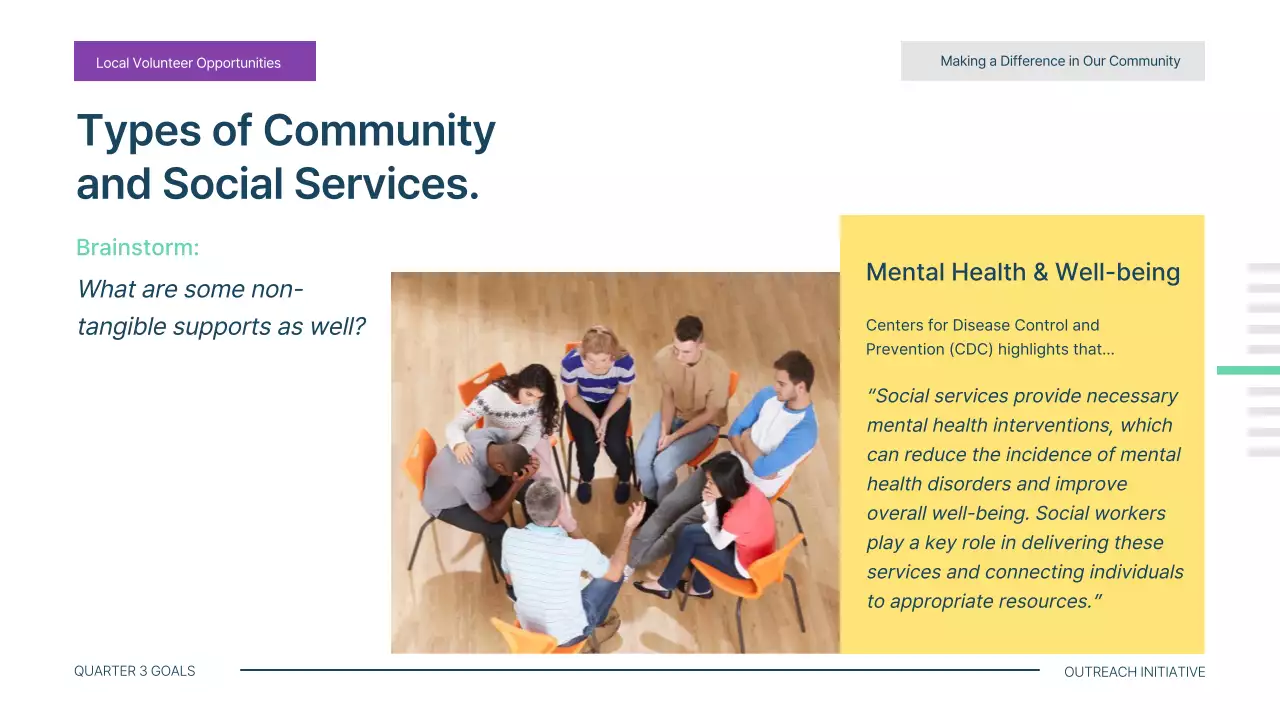 그린 모던 자원봉사 가이드 프레젠테이션