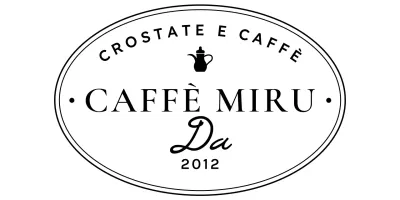 Logo del caffè con concetto di cornice a linee circolari di lusso