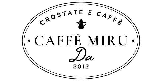 Logo del caffè con concetto di cornice a linee circolari di lusso