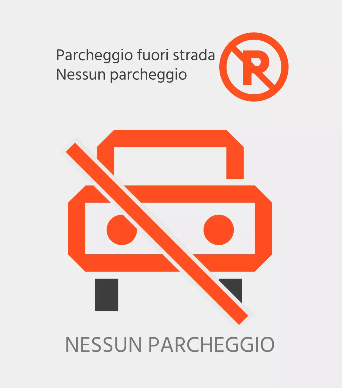 Divieto di sosta in spazi non designati