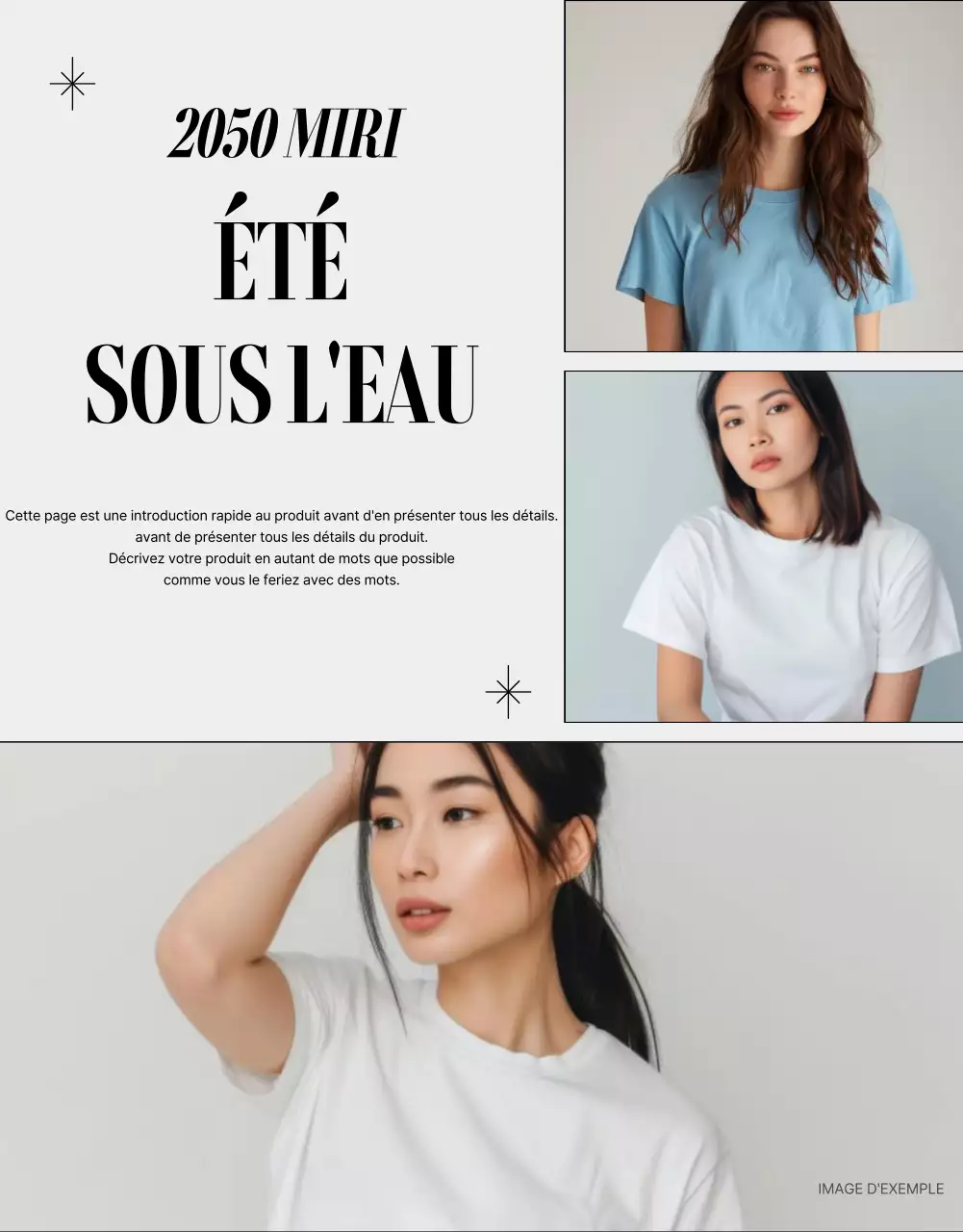 Promouvoir la mode moderne en gris et noir