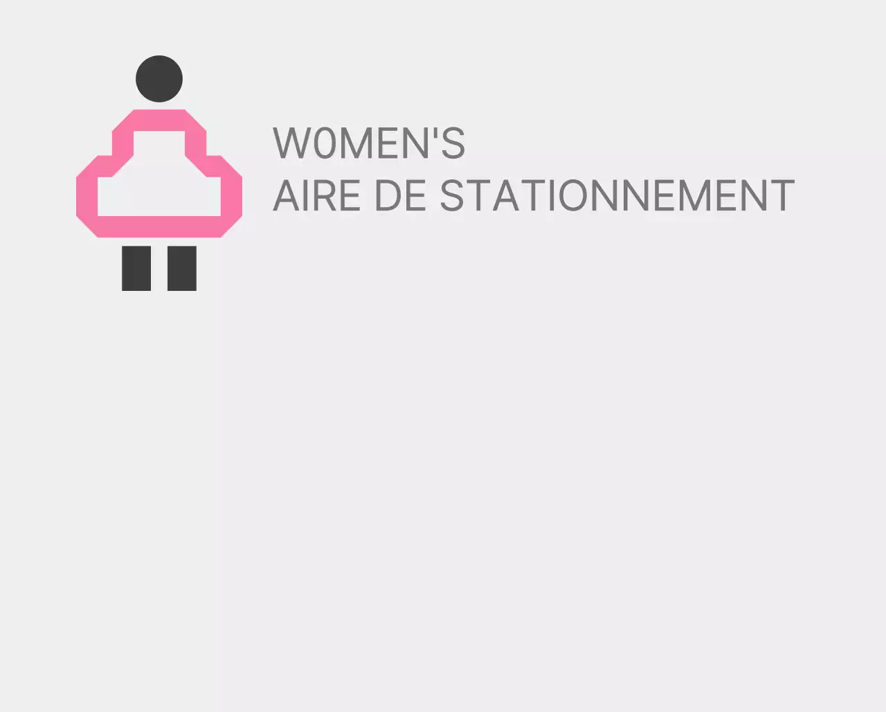 Places de parking roses réservées aux femmes