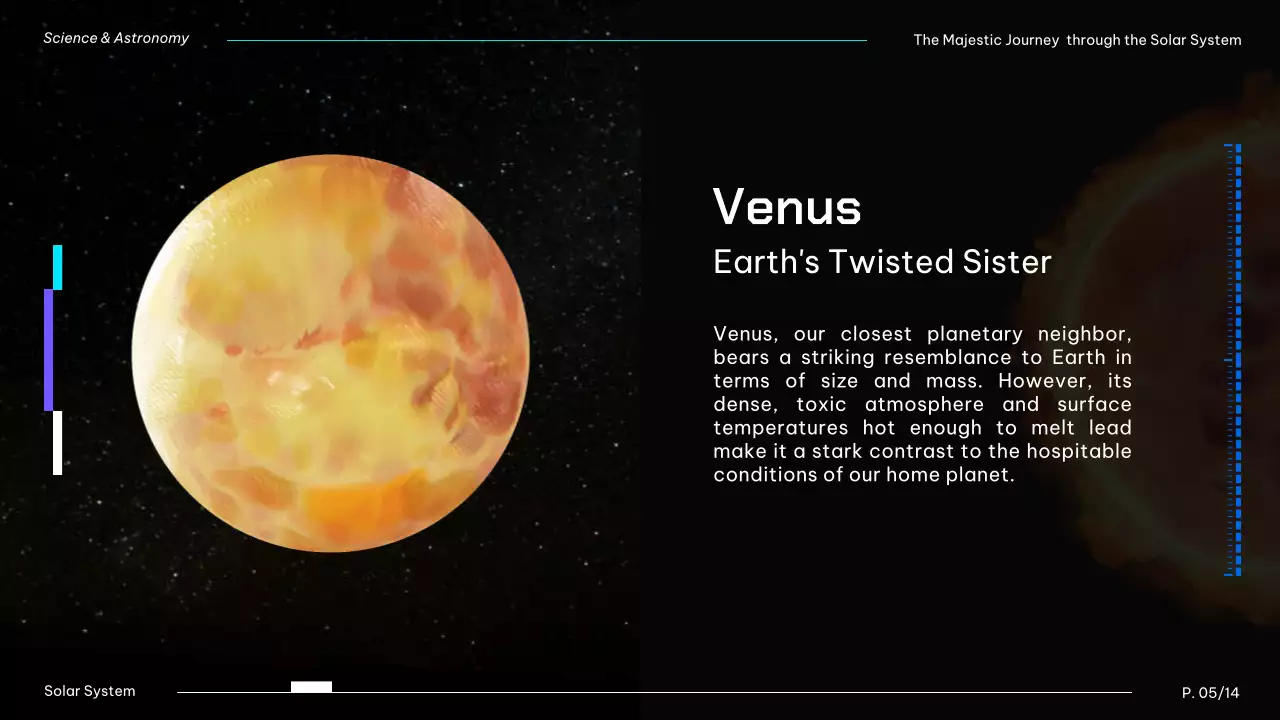 Bài thuyết trình hướng dẫn Hệ mặt trời hiện đại màu đen