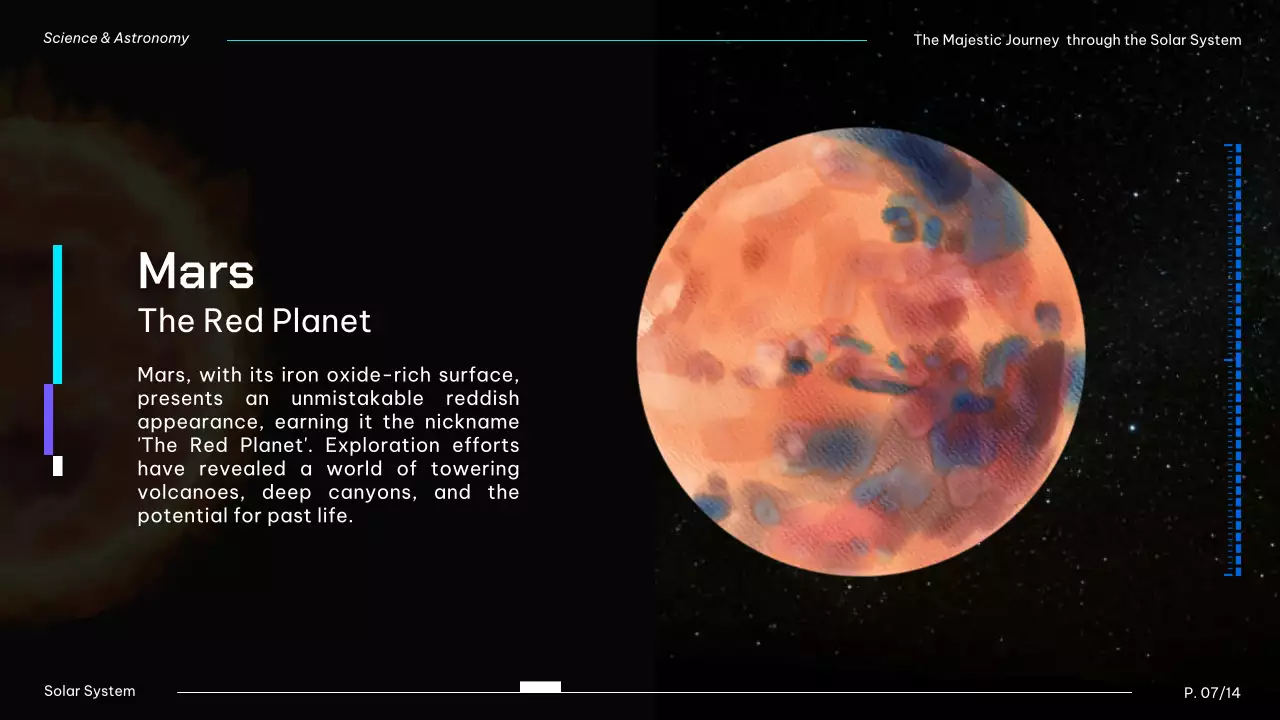 Bài thuyết trình hướng dẫn Hệ mặt trời hiện đại màu đen