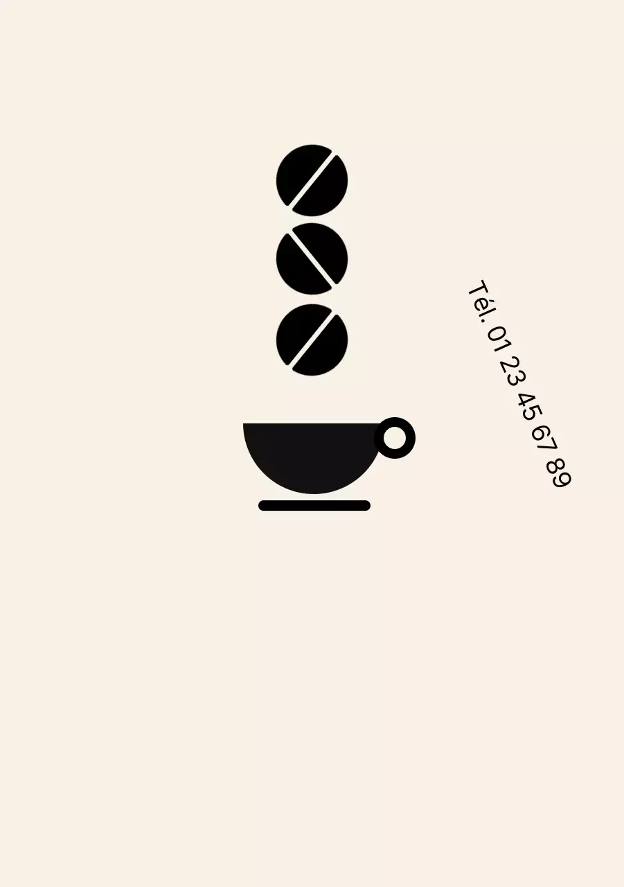 Pas de signalisation de stationnement dans un café moderne et branché