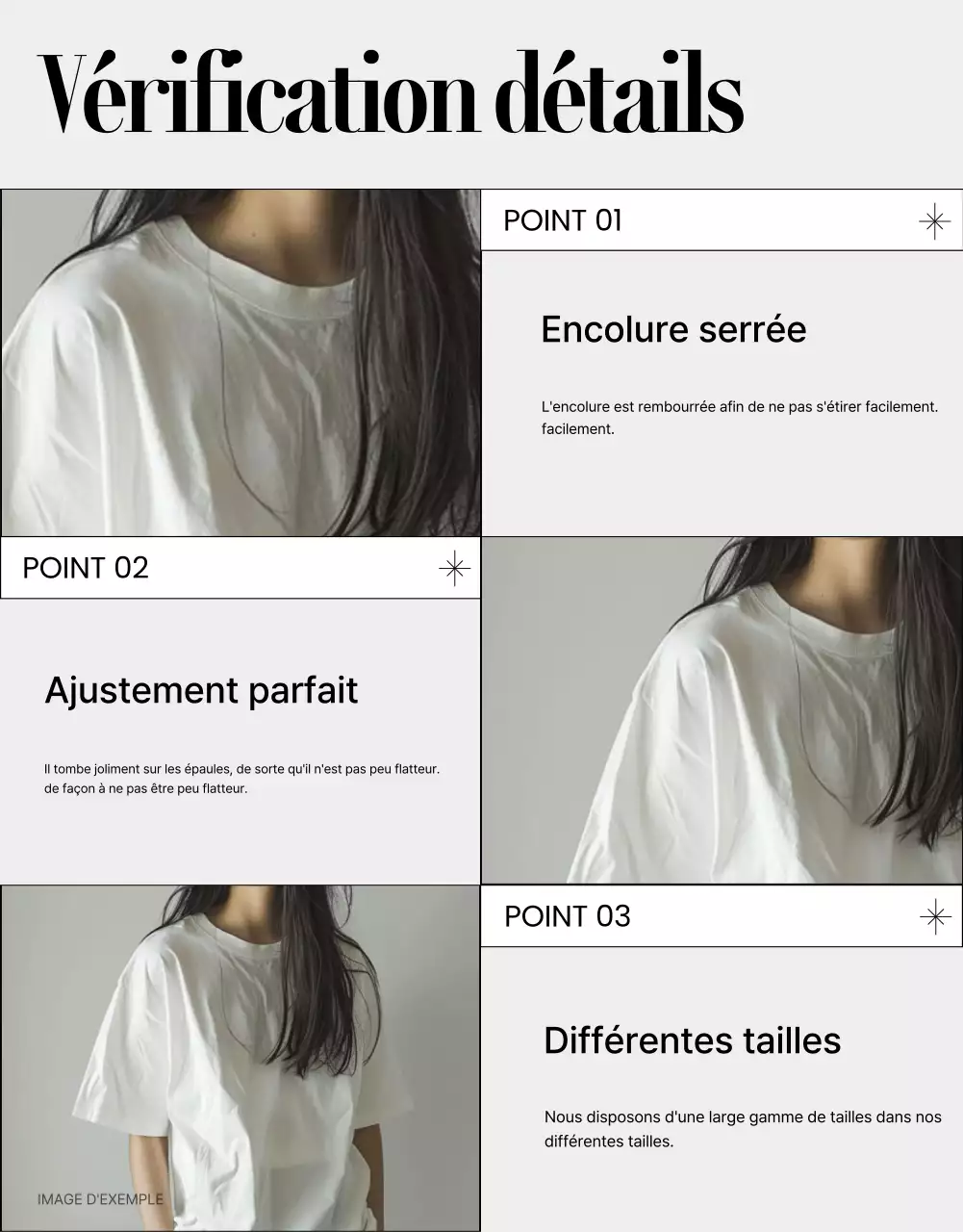 Promouvoir la mode moderne en gris et noir