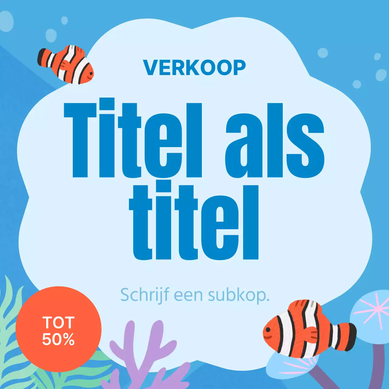 Zomerse sferen in blauw en groen MainTitle