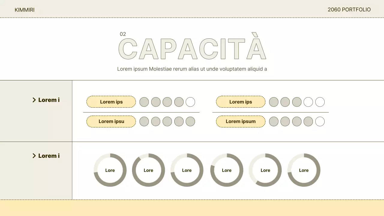 Astratto e beige Portafoglio semplice e facile da presentare