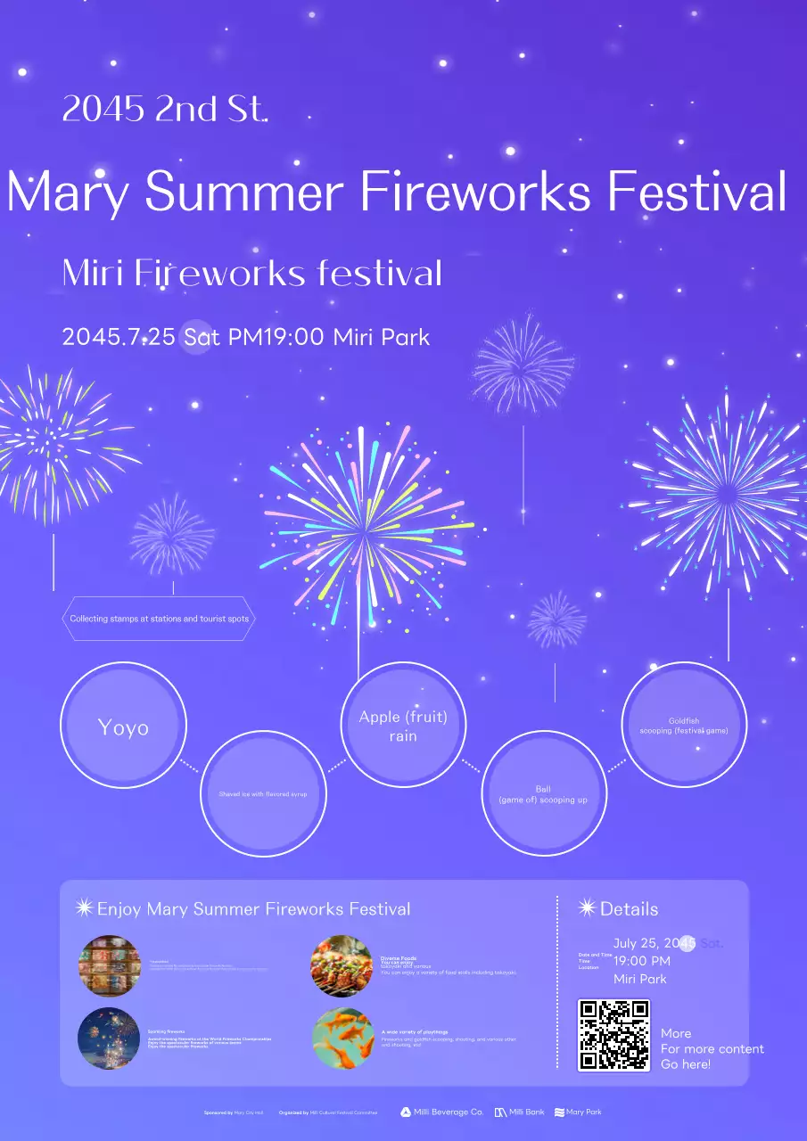 Cuộc biểu tình tem và khuyến mãi lễ hội cho lễ hội mùa hè với khái niệm ánh sáng màu tím và đầy màu sắc