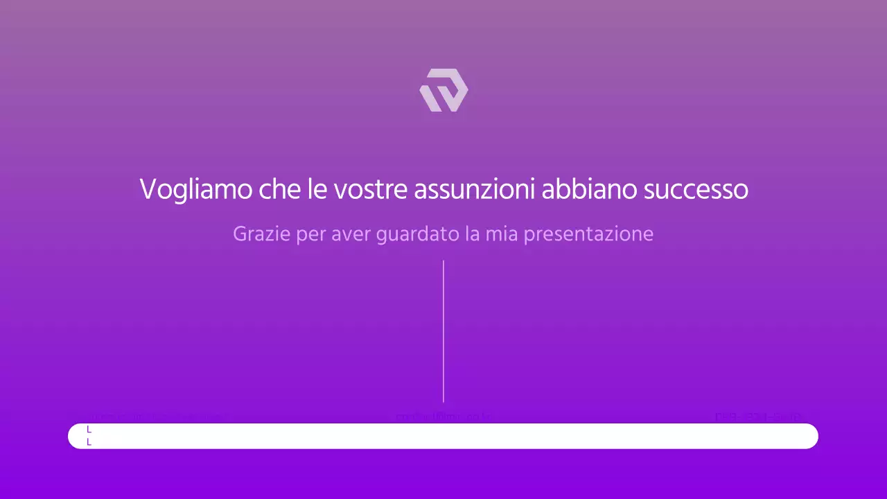Proposta di ricerca di personale moderna in viola e bianco