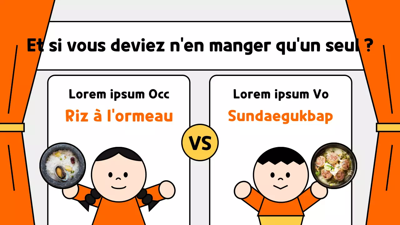 Promouvoir un joli quiz orange