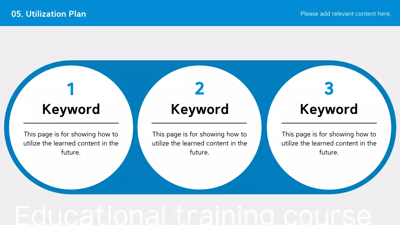 Blue Professional Training Guide Presentation