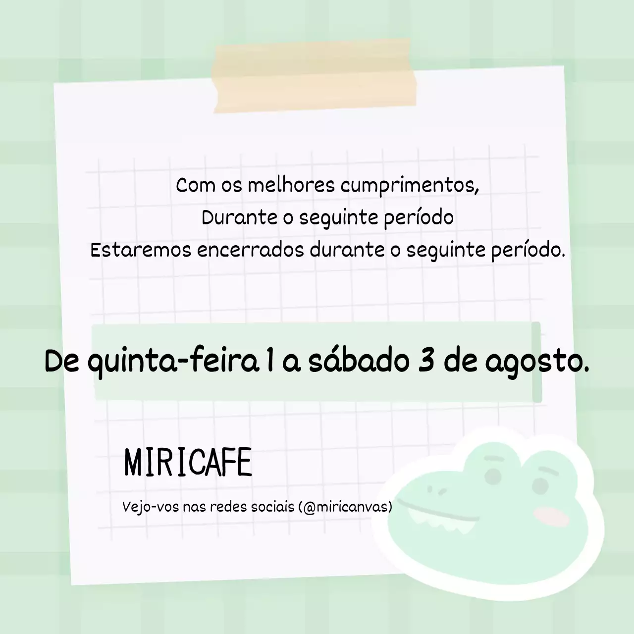 Notícias de férias giras em verde