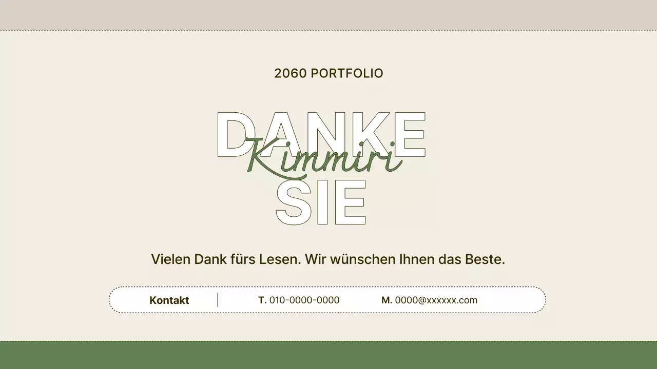 Abstrakt und beige Einfaches, leicht zu übermittelndes Portfolio