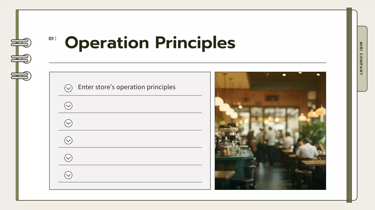 Beige Professional Operations Manual Presentation
