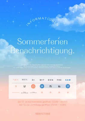 Ein farbenfrohes und hübsches Urlaubskonzept in Blau und Rosa