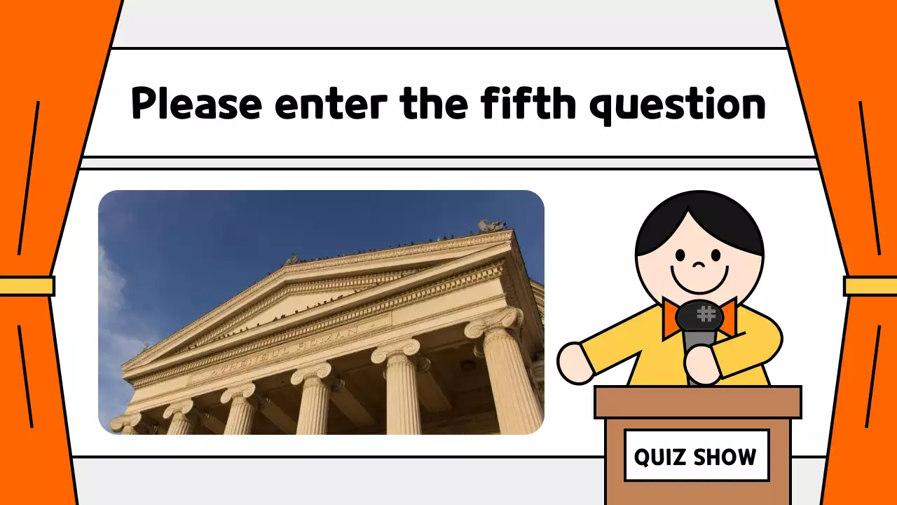 Orange Playful Quiz Announcement Presentation