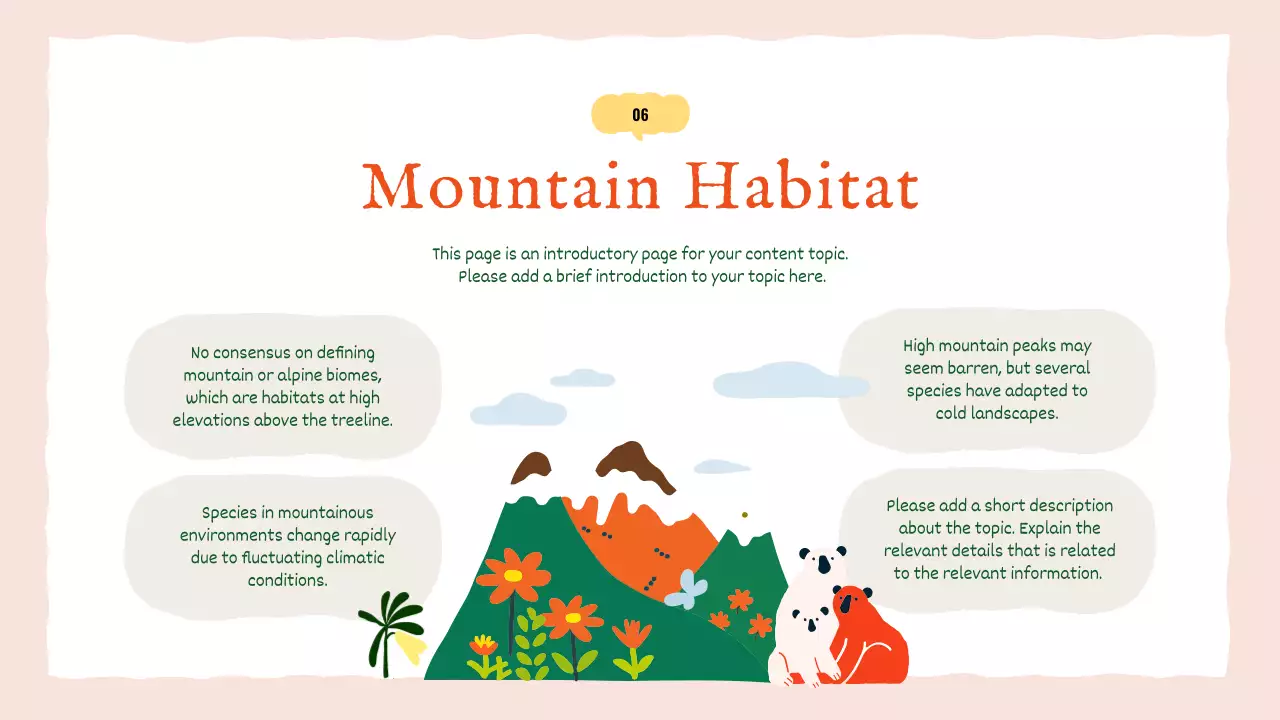 오렌지 심플 애니멀 가이드 프레젠테이션