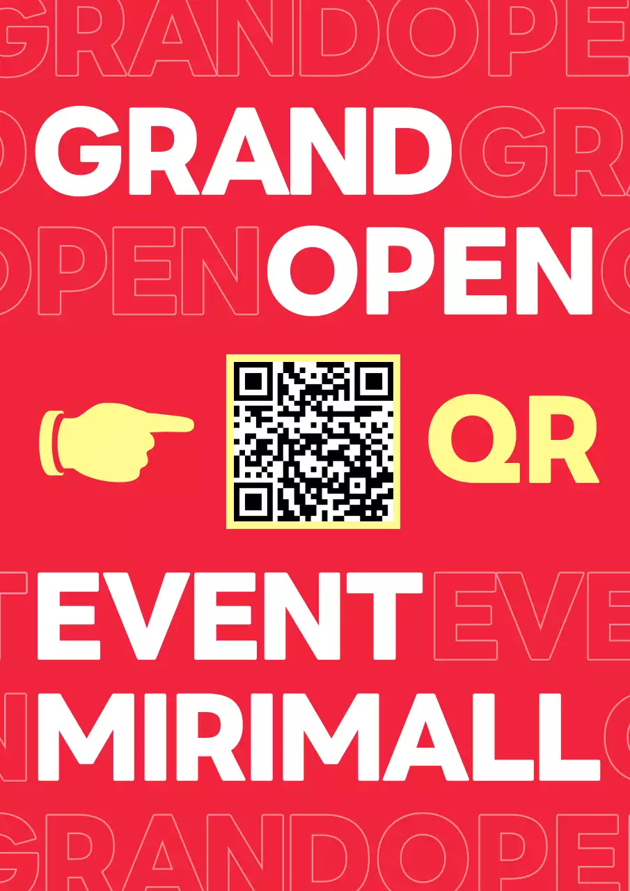 赤 モダン イベント ポスター