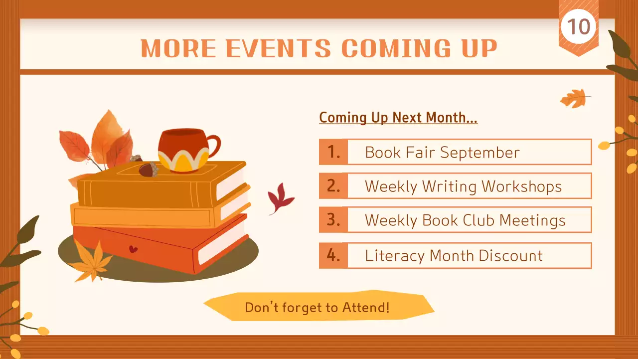 Orange Rustic Book Promotion Presentation