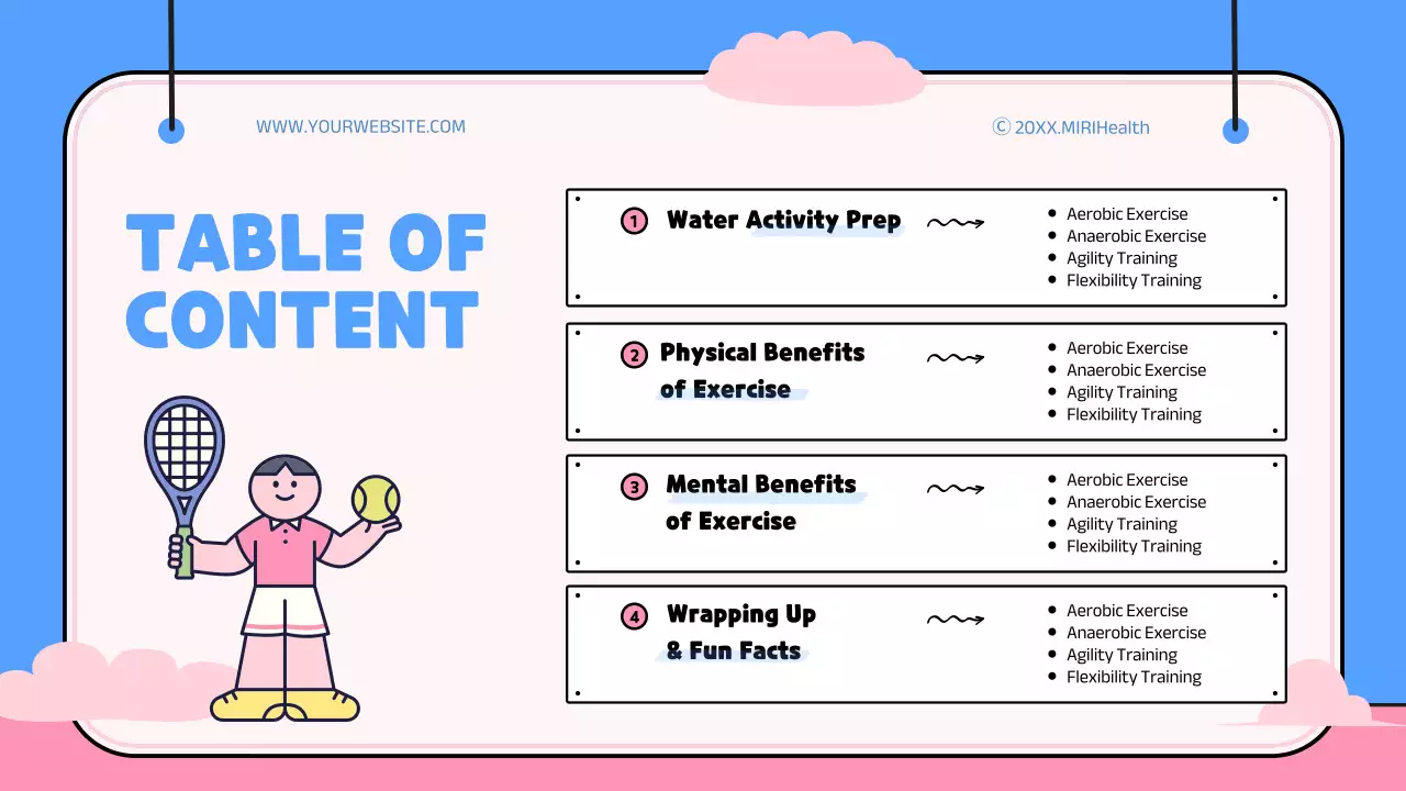 Blue Simple Health Guide Presentation