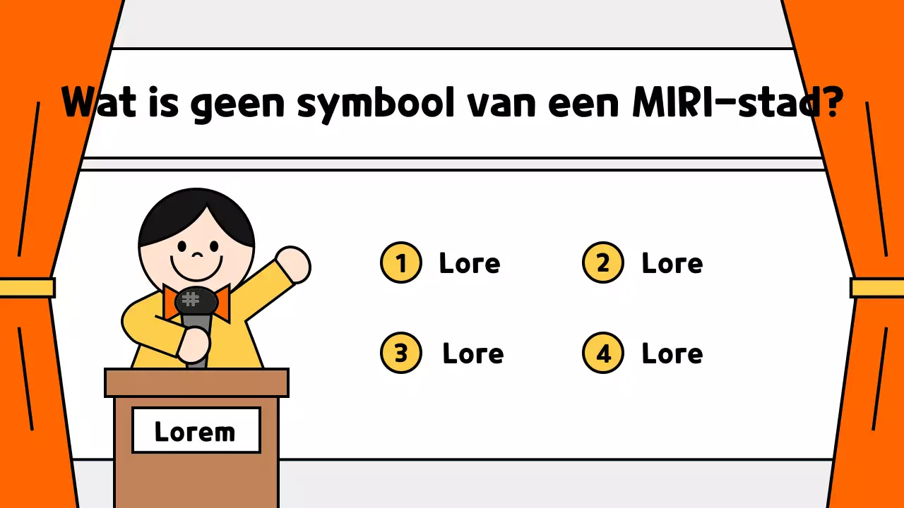 Een leuke oranje quiz promoten