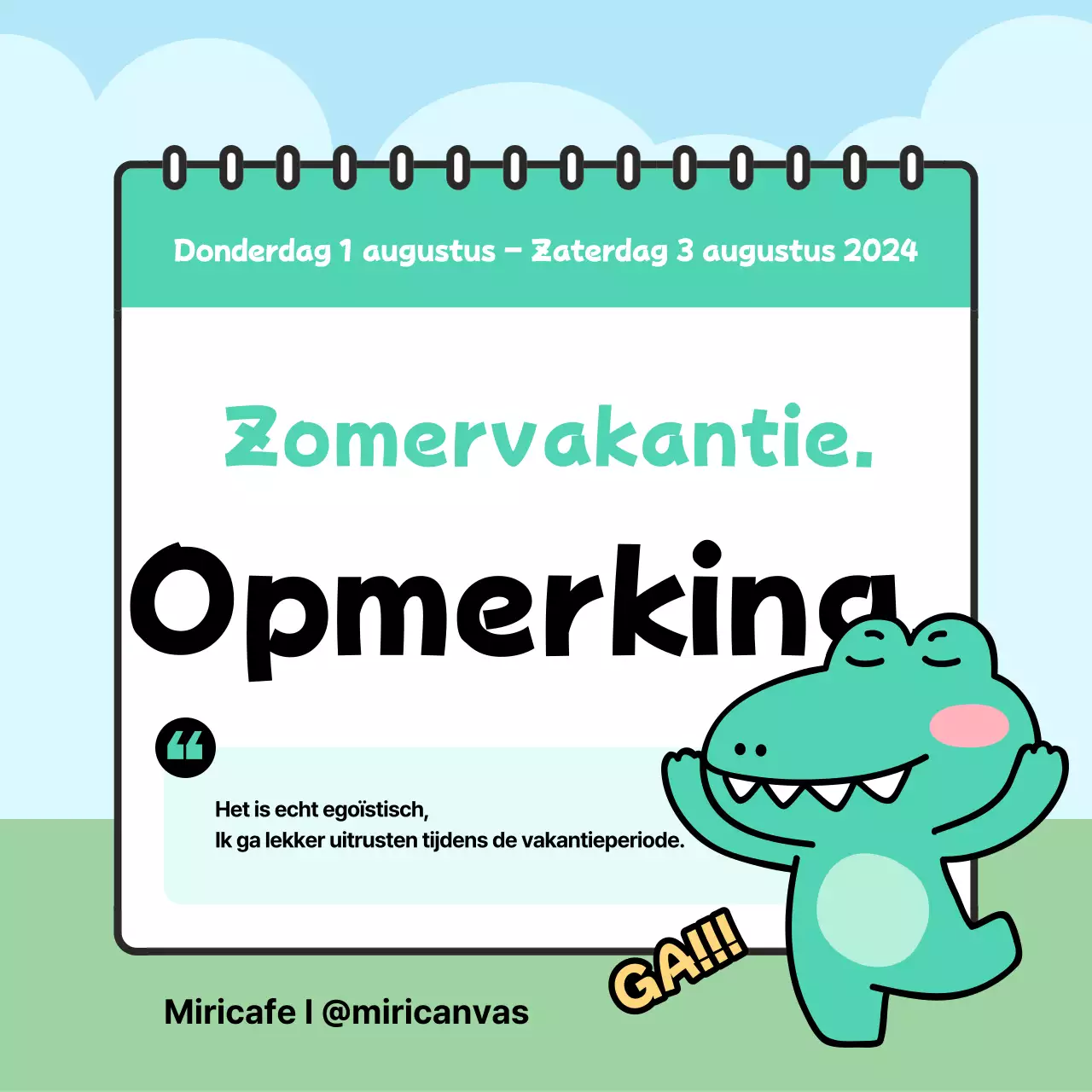 Een gids voor heerlijke zomervakanties in groen en lichtblauw