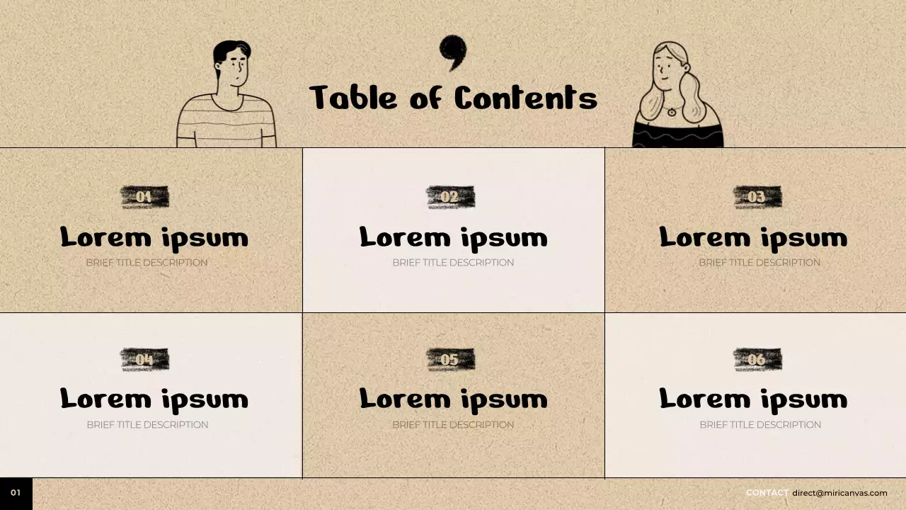 베이지 미니멀 프로젝트 가이드 프레젠테이션