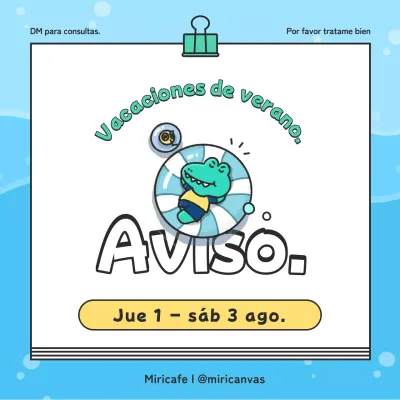 Bonitas vacaciones de verano en verde y azul