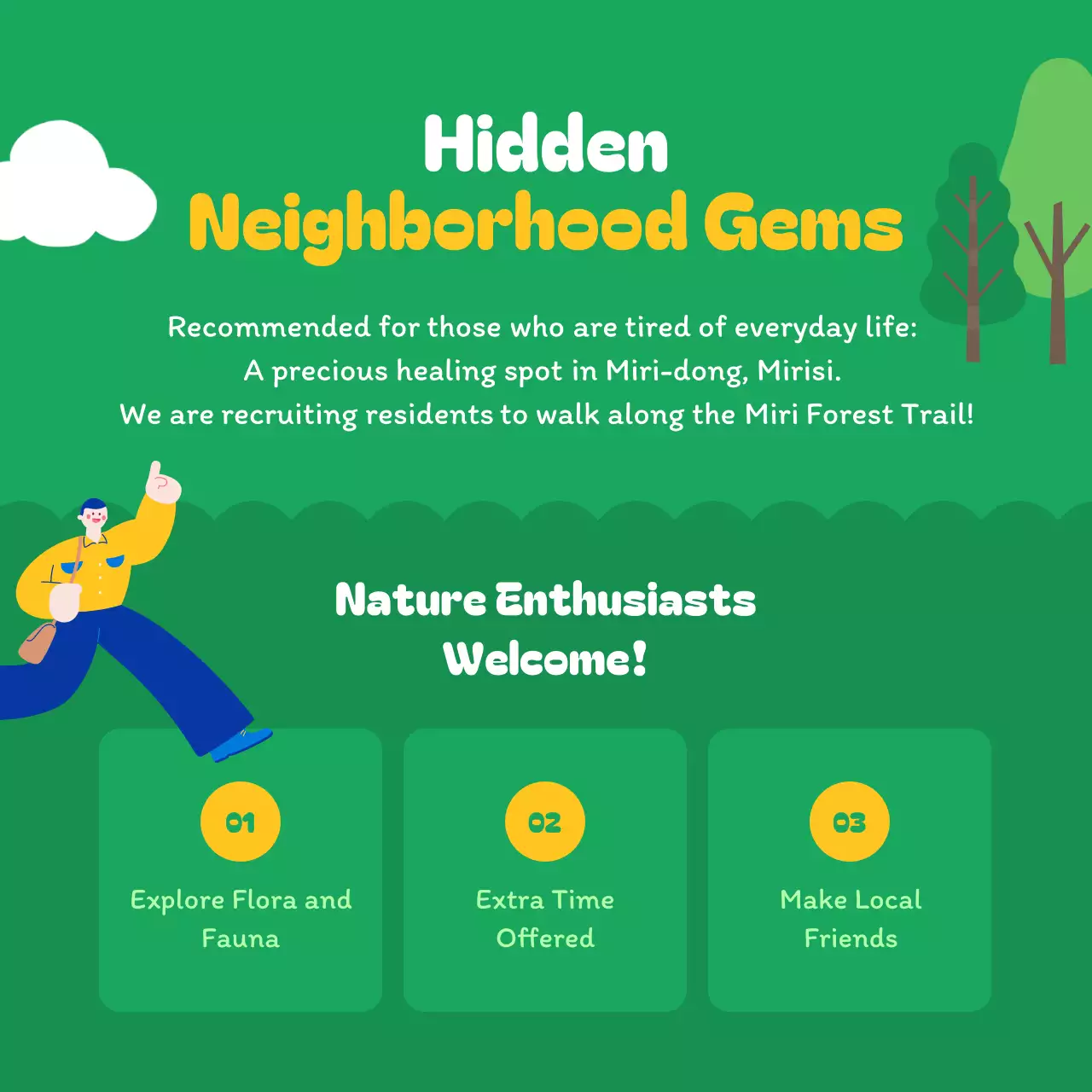 Green Modern Nature Event Instagram Carousel