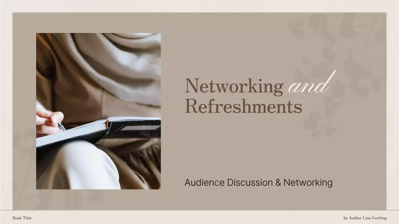 Beige Elegant Book Event Presentation