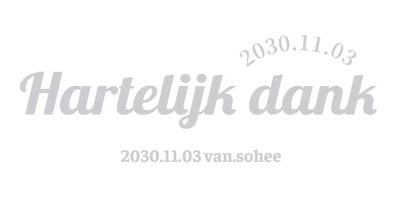 Een stijlvolle, eenvoudige begroeting met sheriflettertypes en gebogen tekst