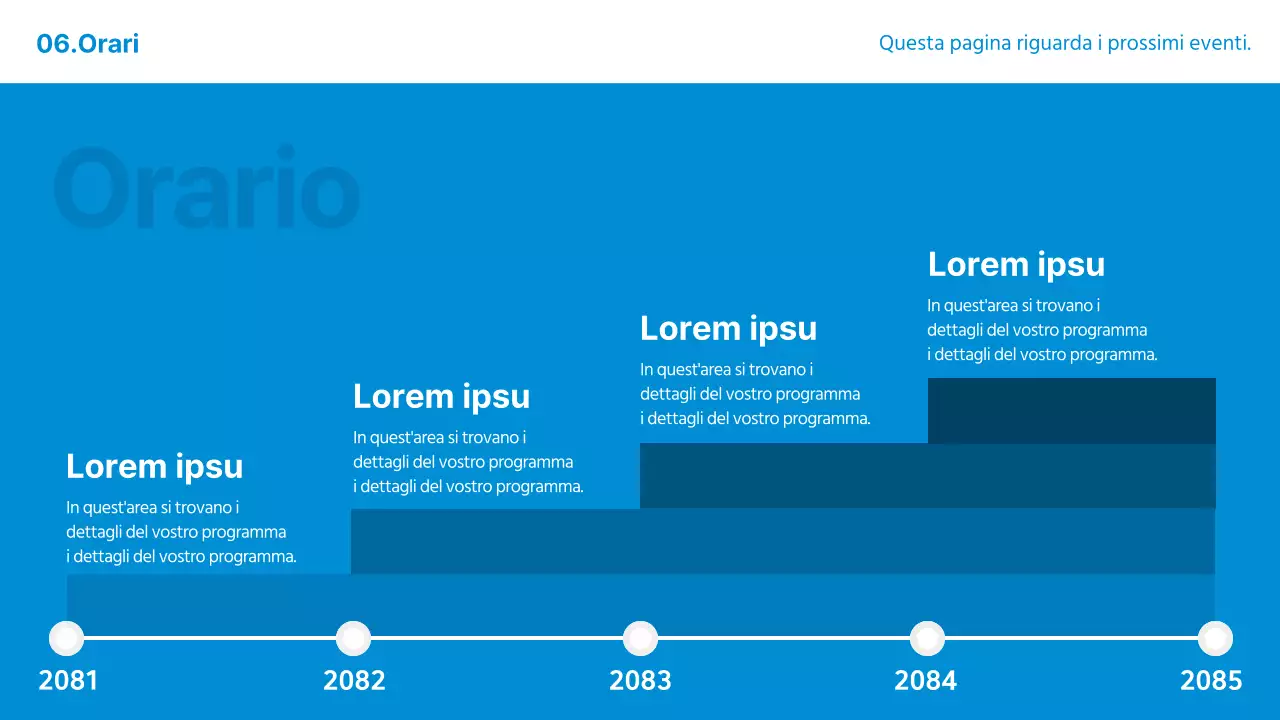 Un semplice programma di formazione blu e grigio