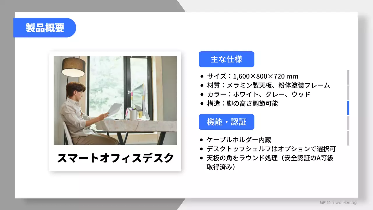 青 シンプル 企画書 提案書 プレゼンテーション