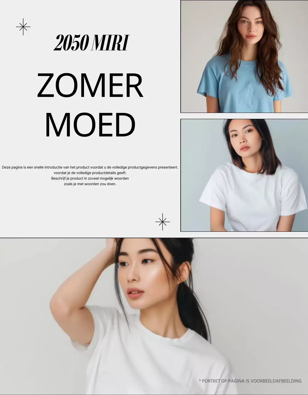 Promoot moderne mode in grijs en zwart