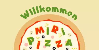 Runde Pizzeria pizzaförmiges Balsaholz