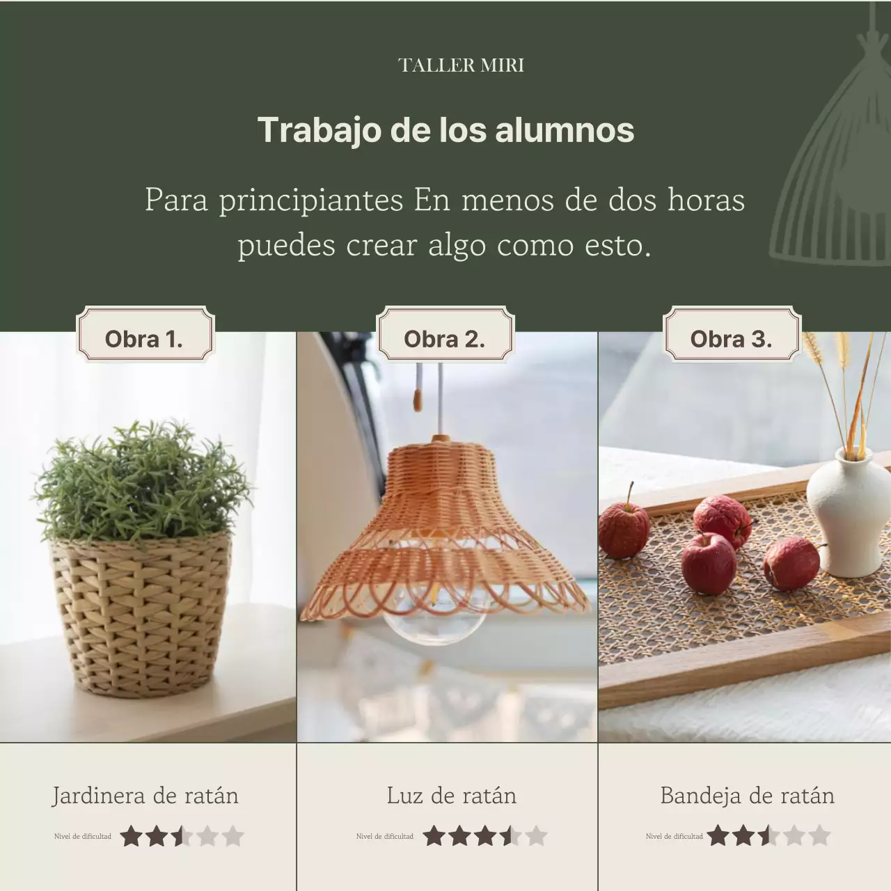 Promover una clase sencilla de un día en caqui y beige