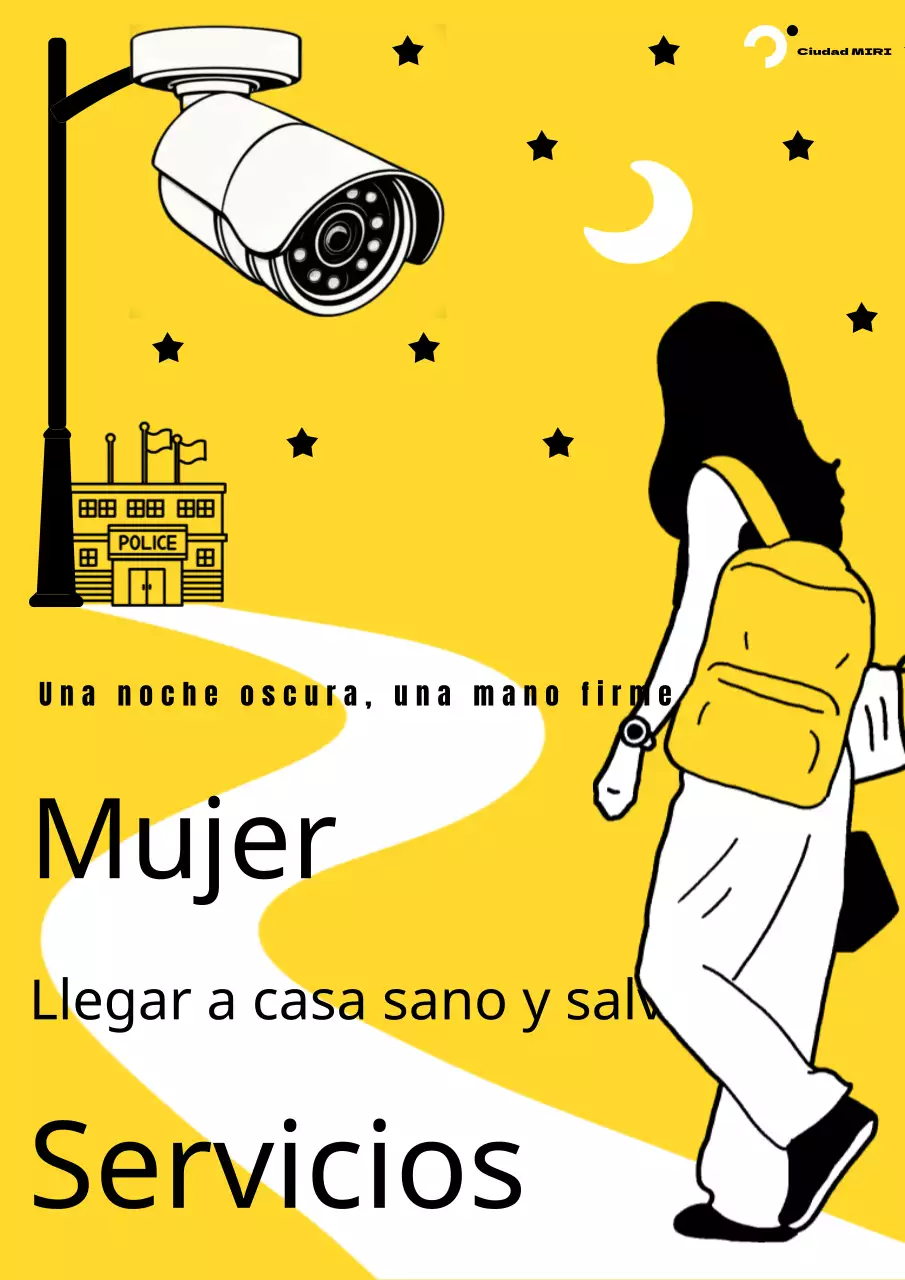 Promueve un tranquilizante femenino pop-art en amarillo y negro