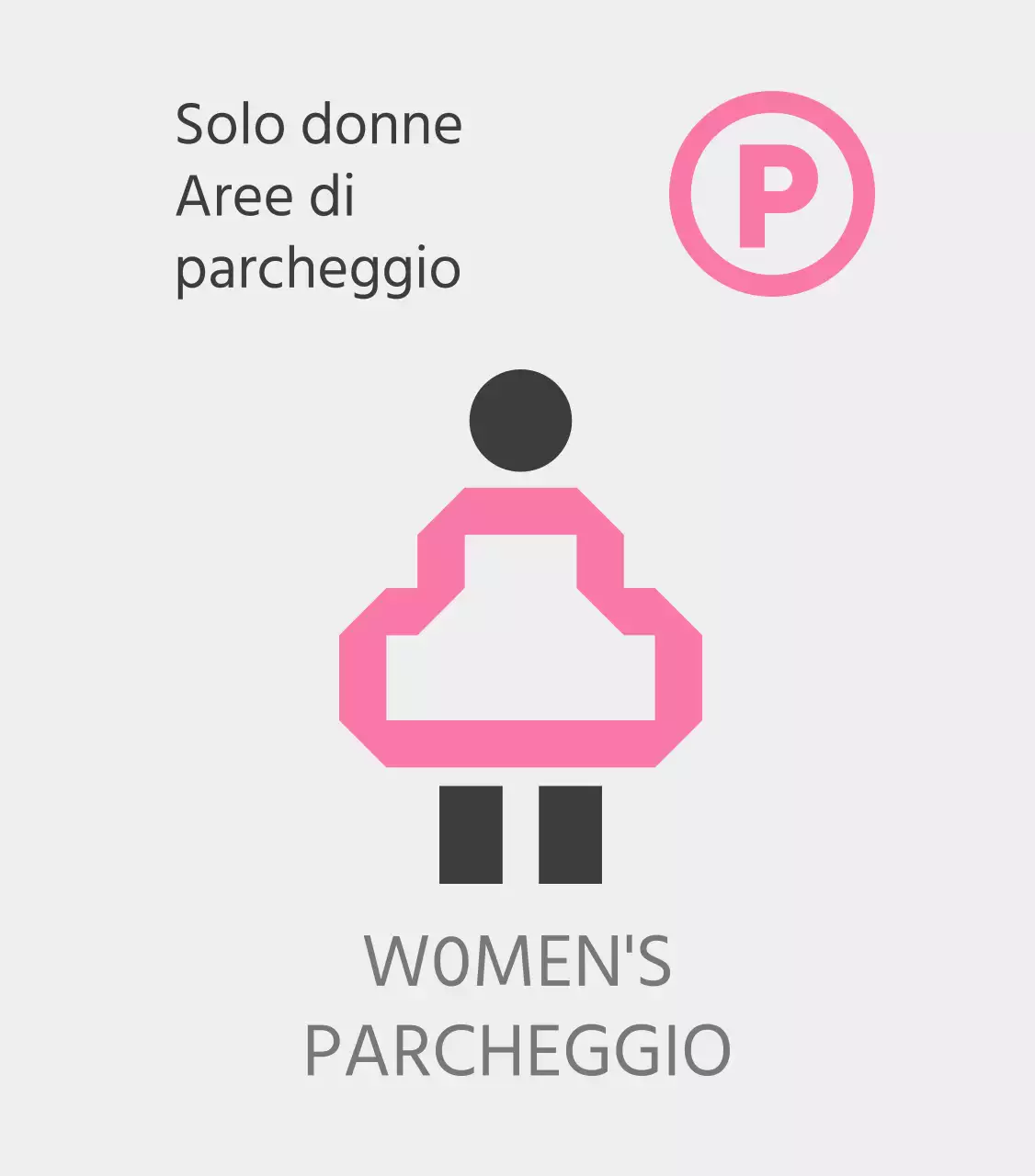 Parcheggi rosa per sole donne