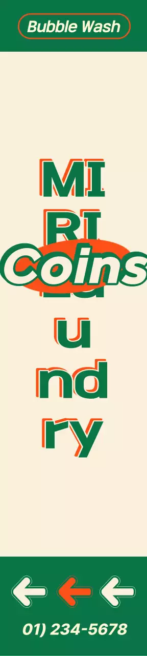 Poster cucian koin dalam gaya vintage Amerika