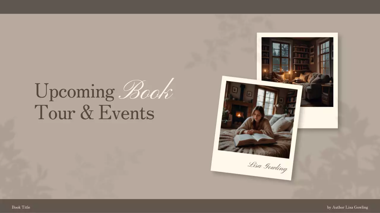 Beige Elegant Book Event Presentation