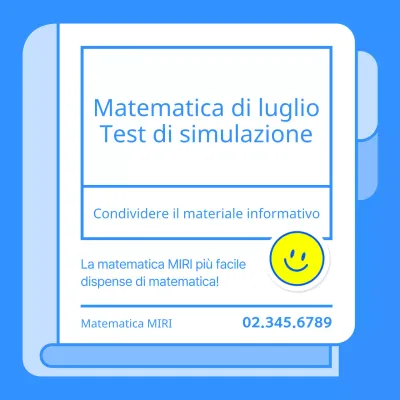 Promuovere materiali semplici in blu