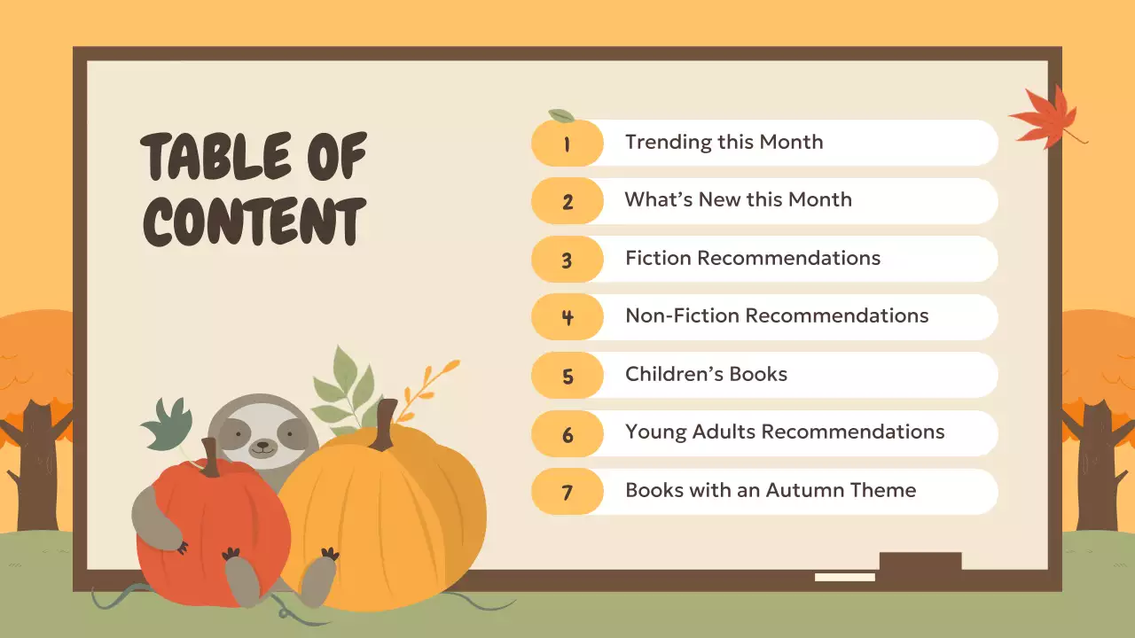 Orange Rustic Book Guide Presentation