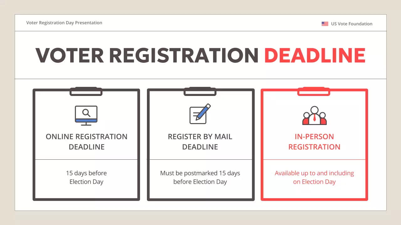 Beige Modern Voter Guide Presentation