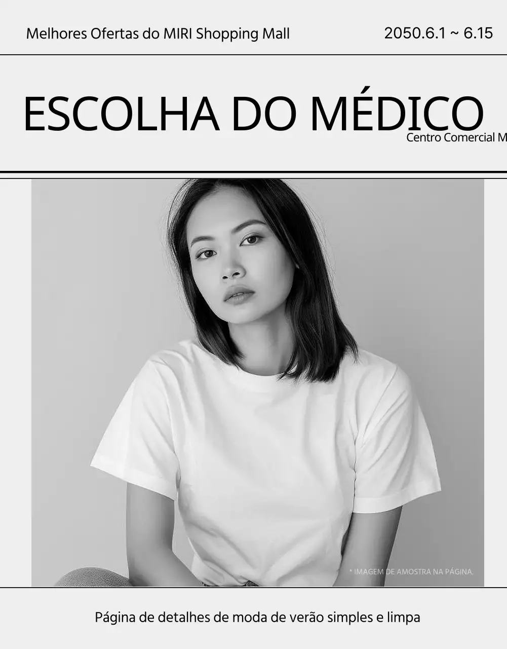 Promover a moda moderna em cinzento e preto