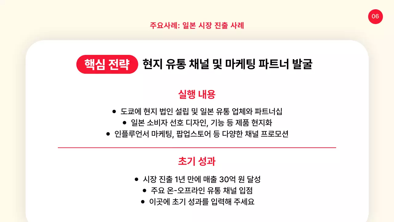 노랑과 빨강의 심플한 사례 공유 발표자료