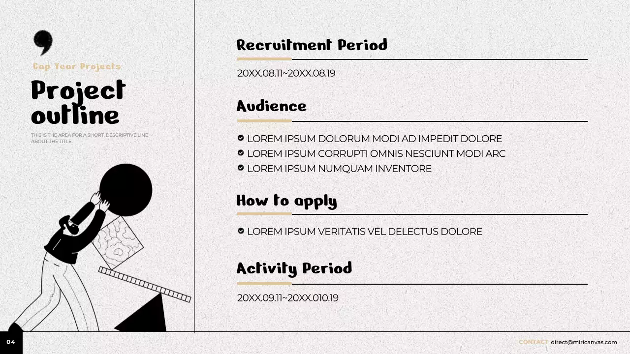 베이지 미니멀 프로젝트 가이드 프레젠테이션