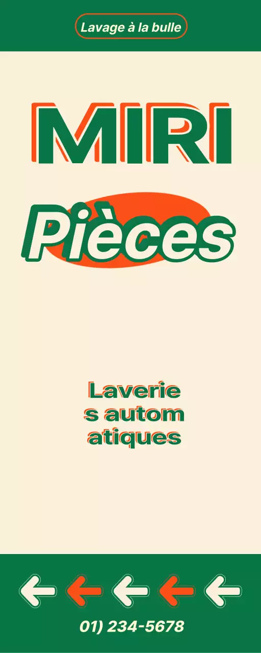 Affiche de laverie automatique de style vintage américain