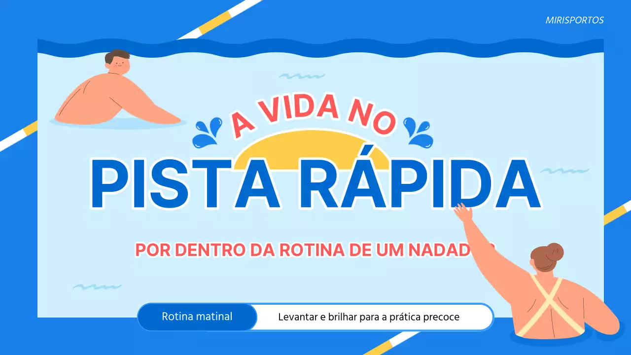 Um dia na vida dos nadadores azuis e vermelhos e a publicidade que recebem