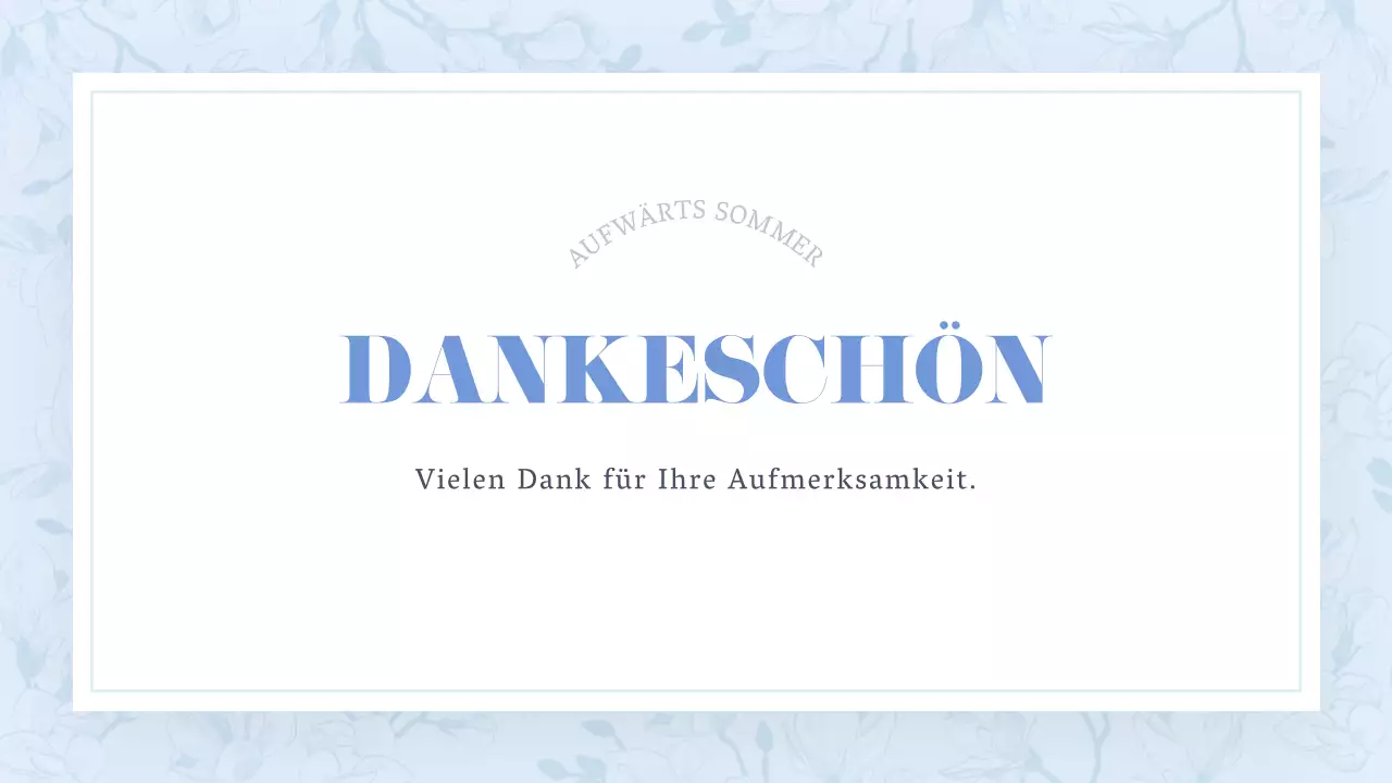 Ein klassischer Sommerblumenvorschlag in Hellblau